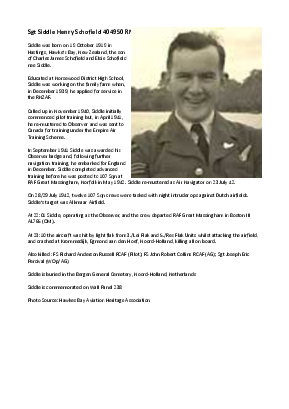 A preview of a PDF biography for Schofield, Siddle Henry